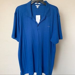 CALVIN KLEIN Blue Polo Shirt